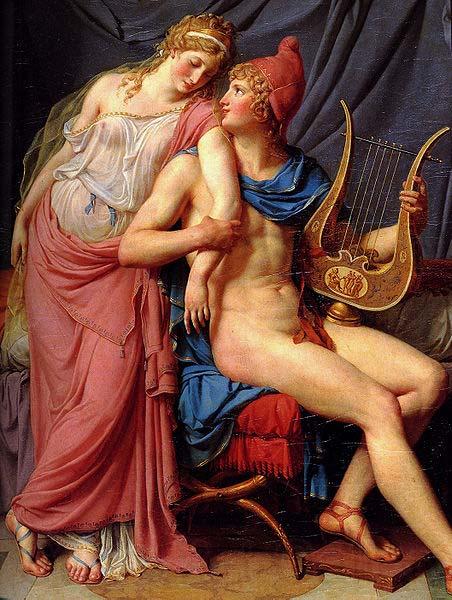 Jacques-Louis David Paris and Helen Norge oil painting art